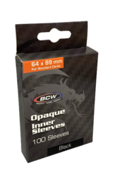 BCW - Opaque Inner Sleeves - Black - 100 ct.